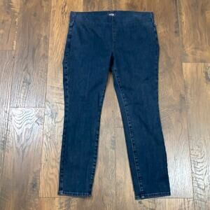 NYDJ Pull-On Dark Wash Lift Tuck Technology Ankle Jeggings